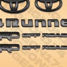 5 Black Out Emblem Overlay Kits Set For 2014-2024 4runner Off Road Accessories