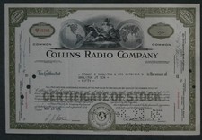 Collins Radio Company Comune 1965 50 azioni