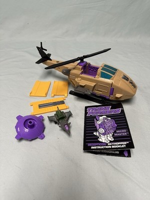 Vintage Transformers G1 Skyhopper Micromaster Helicopter 1980 s Complete NICE