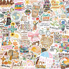 120PCS Christian Bible Verse Stickers, Inspirational Bible Verse Stickers