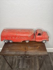 Vintage late 50s early 60s BUDDY L Pressed Steel Texaco Tanker Toy Truck