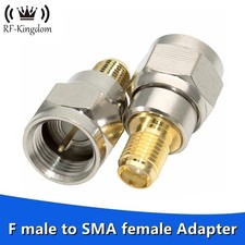 F-Type Male to SMA Female Plug Jack RF Coaxial Adapter Cable Connector 2/4PCS