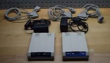 MultiTech MT9234ZBA MultiModem Analog 56K Modem with RS-232 Cables - Lot of 2