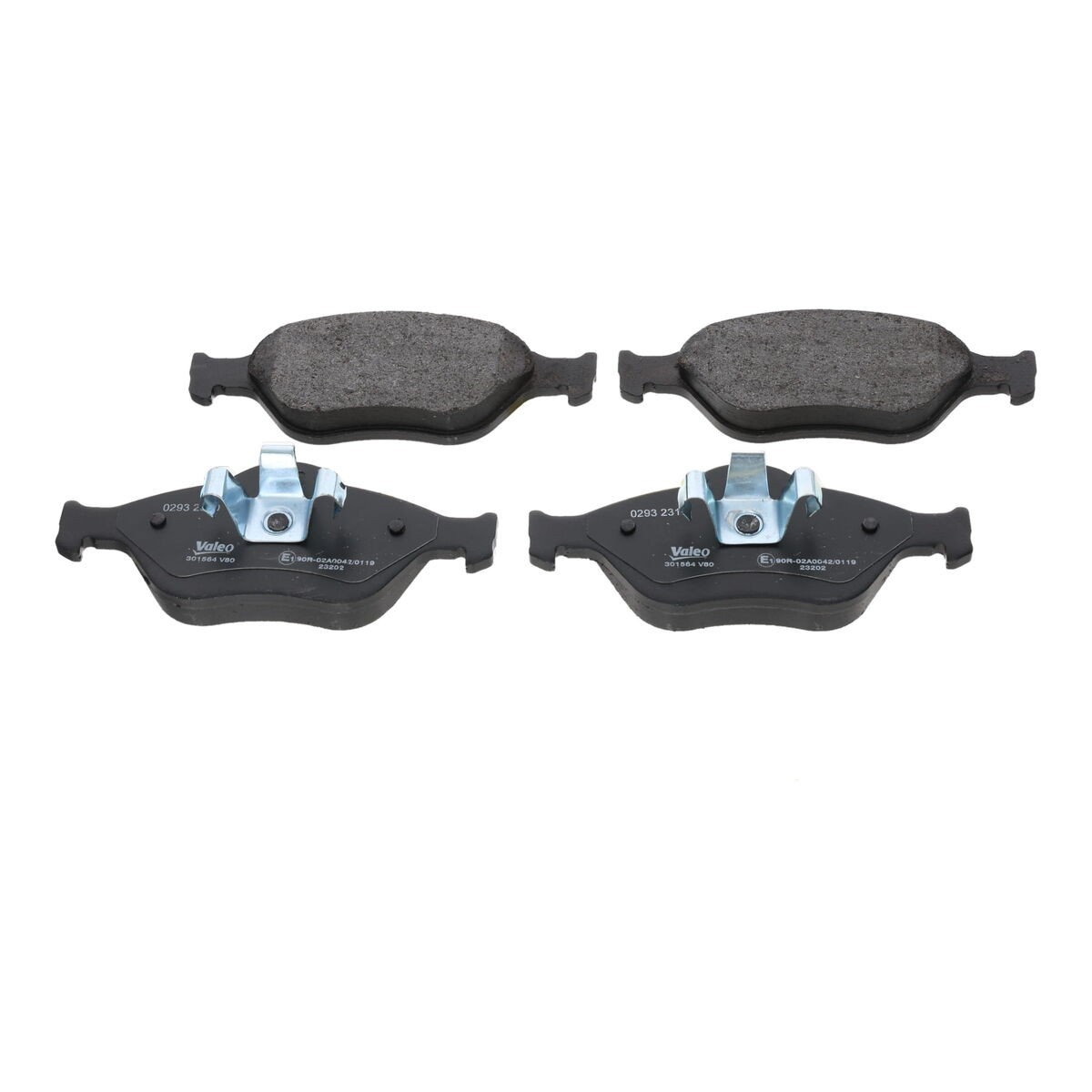 Plaquettes de frein Valeo 301564 pour remplacer les freins usés de berline