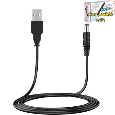 USB Power Charger Cable Cord for MYNT3D Super 3D Pen/3D Pen PRO/3D Printing Pen