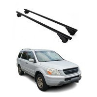 DachträGer GrundträGer FüR Honda Pilot 2002-2008 75Kg Stahl Schwarz 2 Tlg