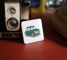 Magnet Mini Austin British open vert anglais - Aimant magnet pour frigo