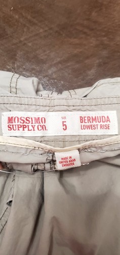 ✨️Y2K Two 2 Pair Cargo Capri Pants Mossimo Junior Sz. 7 & 9 Khaki Coral/Pink - Picture 21 of 24