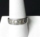 Vintage Men’s 925 Sterling Silver Celestial Band Ring Size 9.5 Sun Moon Stars