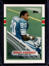 1989 Topps Traded Barry Sanders Rookie RC #83T Lions