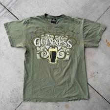 Y2K Guinness beer shirt green Size L