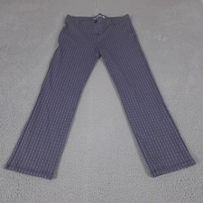 Betabrand Pants Womens XL Petite Navy Geometric Straight Leg Classic Dress Yoga
