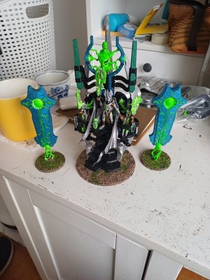 Warhammer 40k Necron Silent King Bemalt