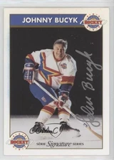 1993-94 Zellers Masters of Hockey Signature Series Johnny Bucyk Auto HOF