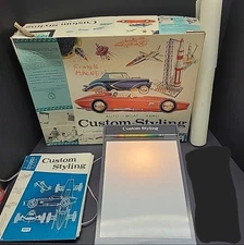 1961 Lakeside Custom Styling Drawing Desk WORKS Auto Boat Space w/ Box & Sheets