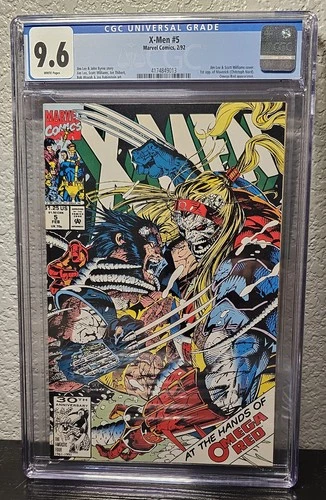 X-men #5 CGC 9.6 1st App of Maverick  2nd Omega Red  Jim Lee Cover