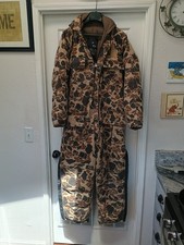 Vintage 10X Duck Camo Insulated Coveralls XL Tall 46-48 Hunting USA Made