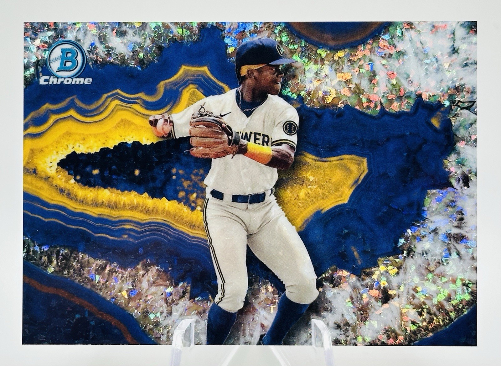 2025 Bowman JESUS MADE Rare Crystalized Insert 🔹CASE HIT🔹 Brewers #1 Prospect