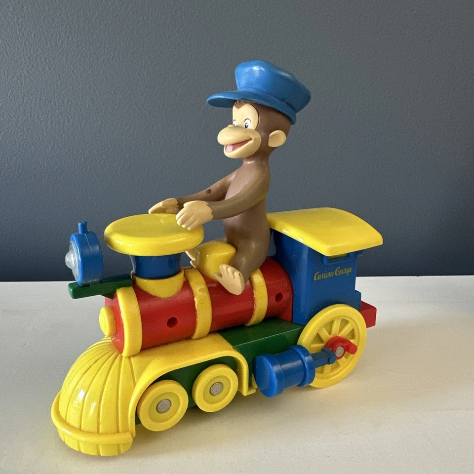 Juguete de tren Curious George Bump & Go de colección (no funciona) Foto 2 de 4