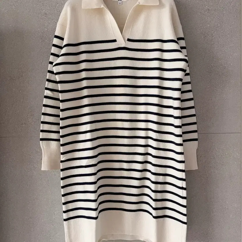 Uniqlo Striped Long Dress Knit - Brand New, Size L thumbnail 2