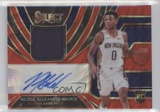 2019-20 Select Rookie Jersey Red Wave Prizm Nickeil Alexander-Walker Auto 01w3
