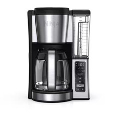 12-Cup Stainless Steel Drip Coffee Maker w/Permanent Filter Removable Water Tank