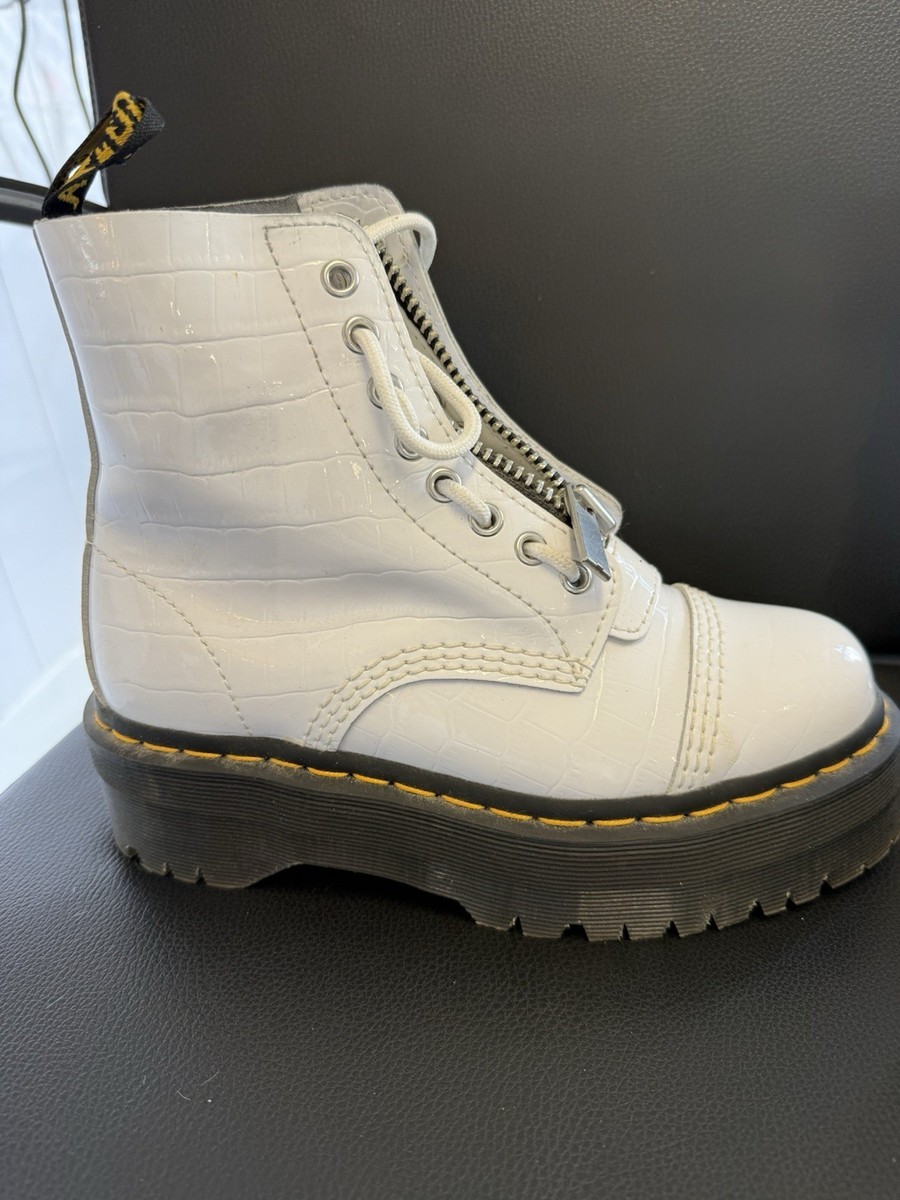 Dr Martens Doc boots Ladies women Platform Sinclair Size White