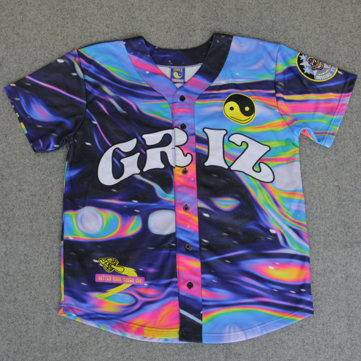 GRiZ Baseball Jersey Shirt M Summer Nova Grizmas In July 2022 EDM
