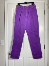 Vintage 90s Wrangler High Rise Western Jeans 19/20x32 Purple