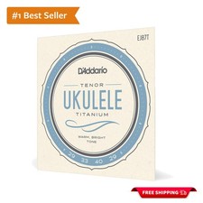 Ultimate Titanium Ukulele Strings - D'Addario EJ87T 4-String Set for Tenor Uke