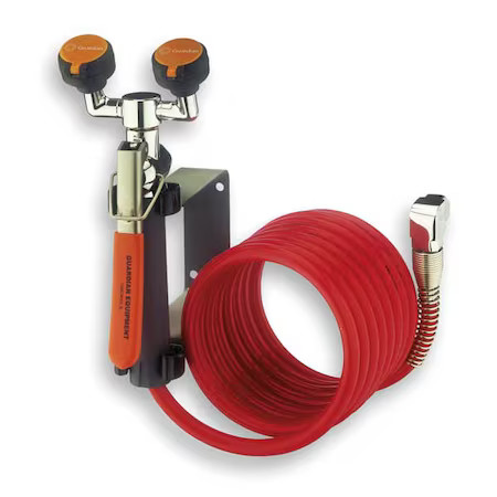 G5046 Dual Head Drench Hose, Wall Mount, 12 Ft.