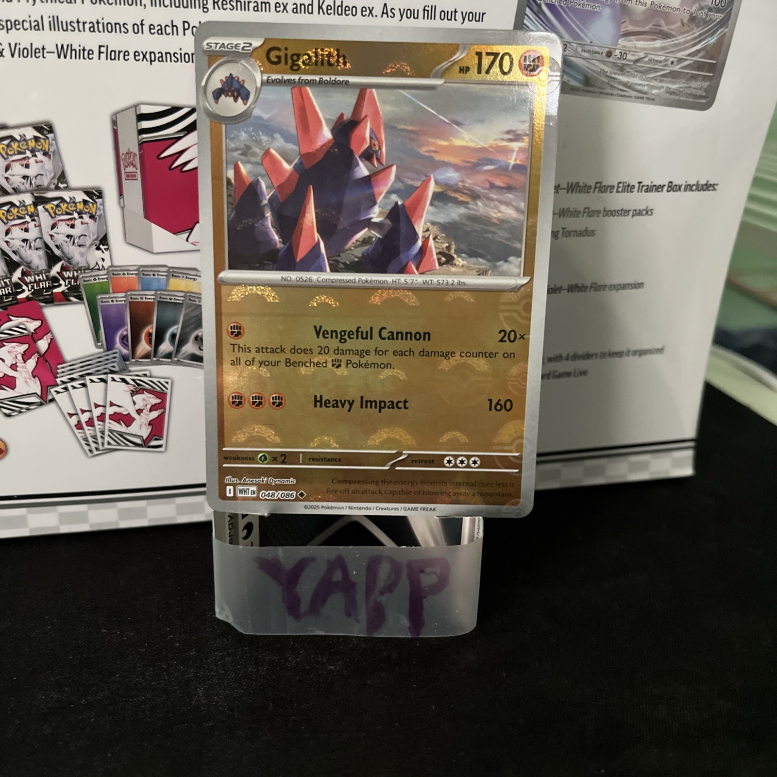 Gigalith 048/086 NM – Poké Ball Holo – 2025 Pokémon TCG S&V White Flare