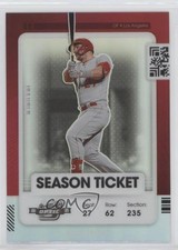 2021 Panini Contenders Season Ticket Optic Holo Prizm Mike Trout #56 6m1