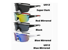 Wrap Around Sport Shield Shades UV400 Unisex Assorted
