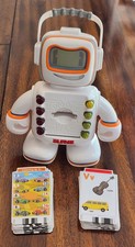 Alphie talking learning robot Flash Cards Plays Games Backpack