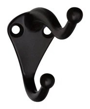 National Hardware N330-761 35 lbs. Load Zinc Oil Rubbed Bronze Coat/Hat Hooks