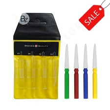 For Bergeon 30102-P04 SET of 4 Oilers for Watchamkers with Protecting-cap SWISS