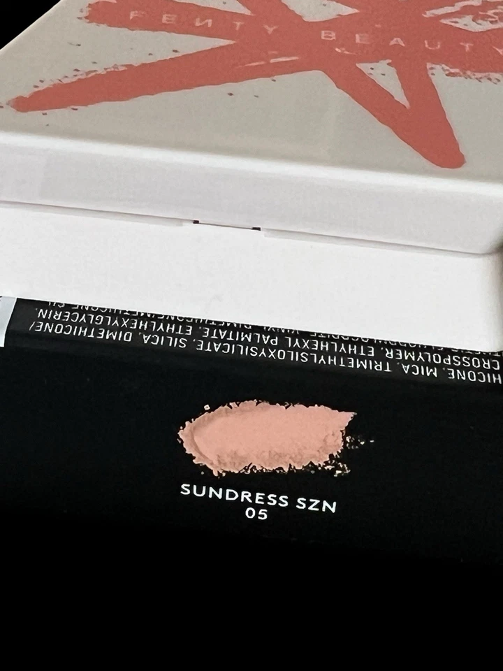 New Fenty Beauty Fenty Cheeks Suede Powder Blush Shade 05 Sundress Szn 0.14oz 4g - Image 3 of 4