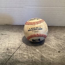 Augusta Green Jackets Minor League Team Signed Baseball