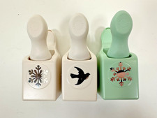 Lot of 3 Martha Stewart Craft Paper Punches Snowflakes  Dove Scrapbooking