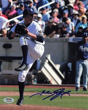 John Axford Milwaukee Brewers Signed 8x10 Photo PSA