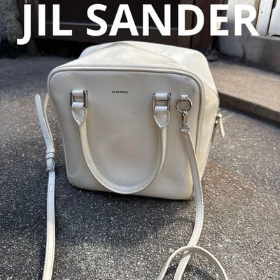 Jil Sander White Shoulder Bag Women Bag Original Collection Accessory