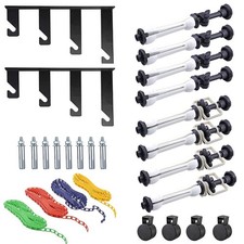 Photography Backdrop Wall Mount Roller System 4 Support Rollers, Manual Photo...
