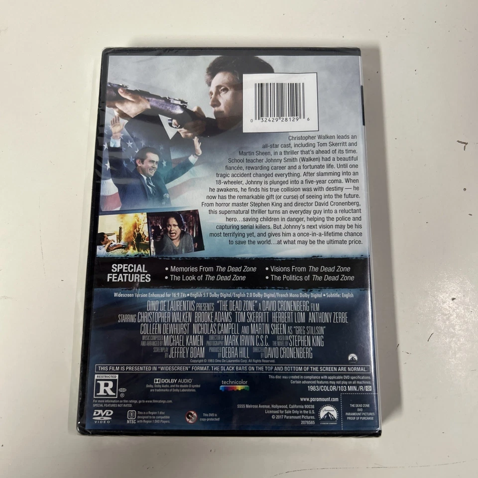 The Dead Zone (1983) Paramount Widescreen DVD | Brand New SEALED - Image 2 of 4