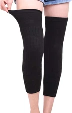 Unisex Cashmere Wool Knee Brace Pads Leg Warmers Winter Warm Breathable Thermal 