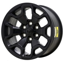 18 Dodge Ram 1500 Wheel Rim Factory Oem Aly66002 2021-2025 Satin Black
