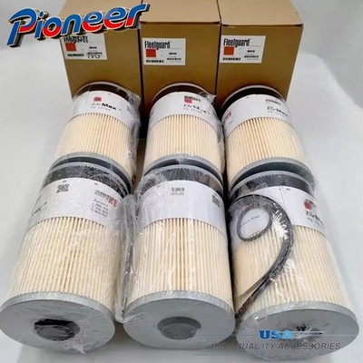 6Pcs FS19764 Fleetguard Fuel Filter With Water Separator NEW Free Shipping