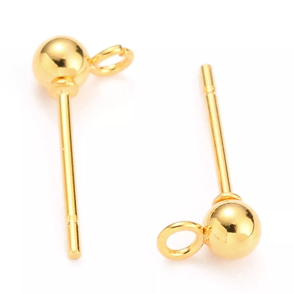 Ball post earring findings deals