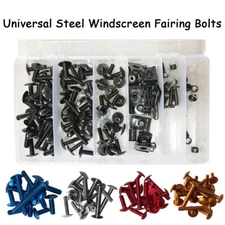 Universal Windscreen Fairing Bolts Kit Fastener Clips Screw Motorcycle Sportbike