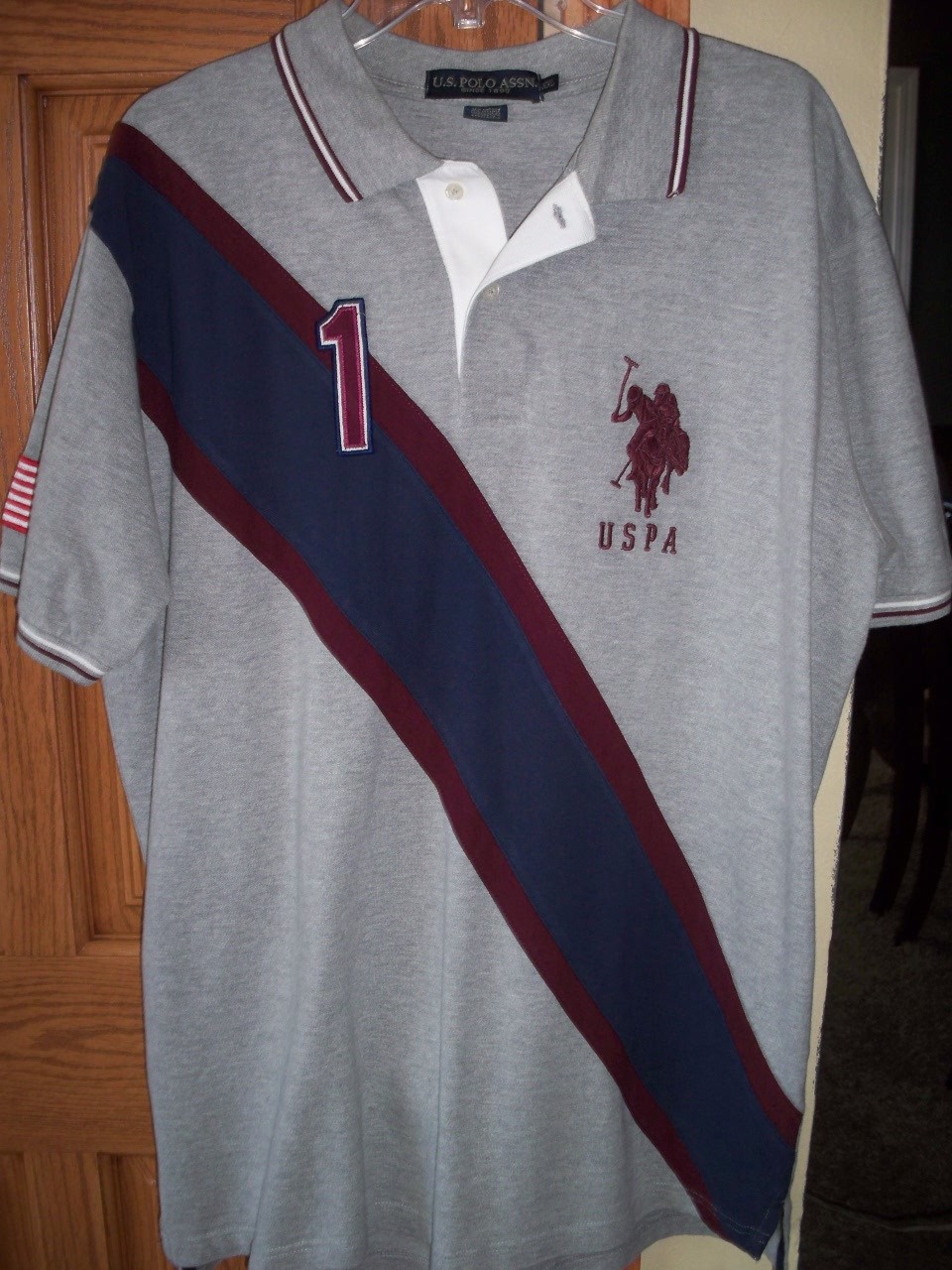 US Polo Shirt Men's Big & Tall Size 2XL Comfort Fit-image